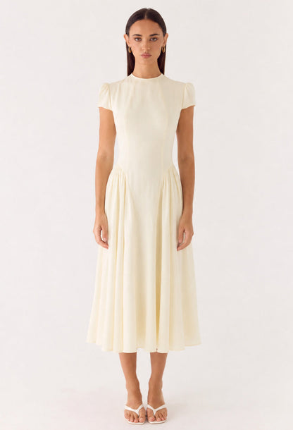 Maven Cream Midi Dress