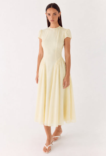 Maven Cream Midi Dress