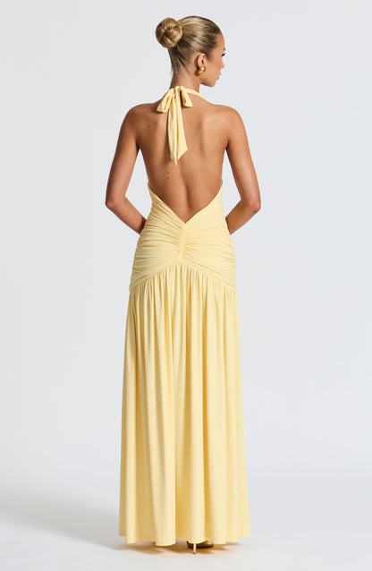 Melania Maxi Dress Lemon