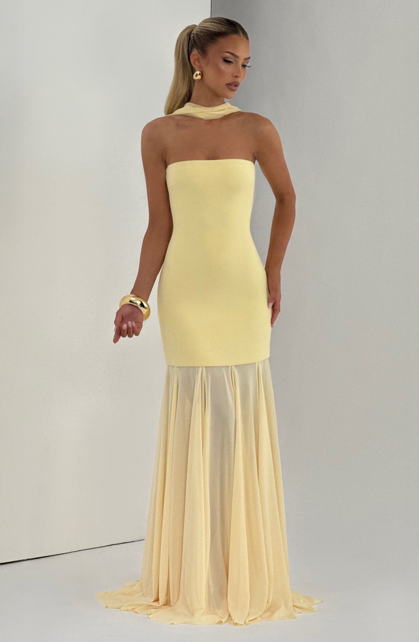 Merritt Gown Lemon
