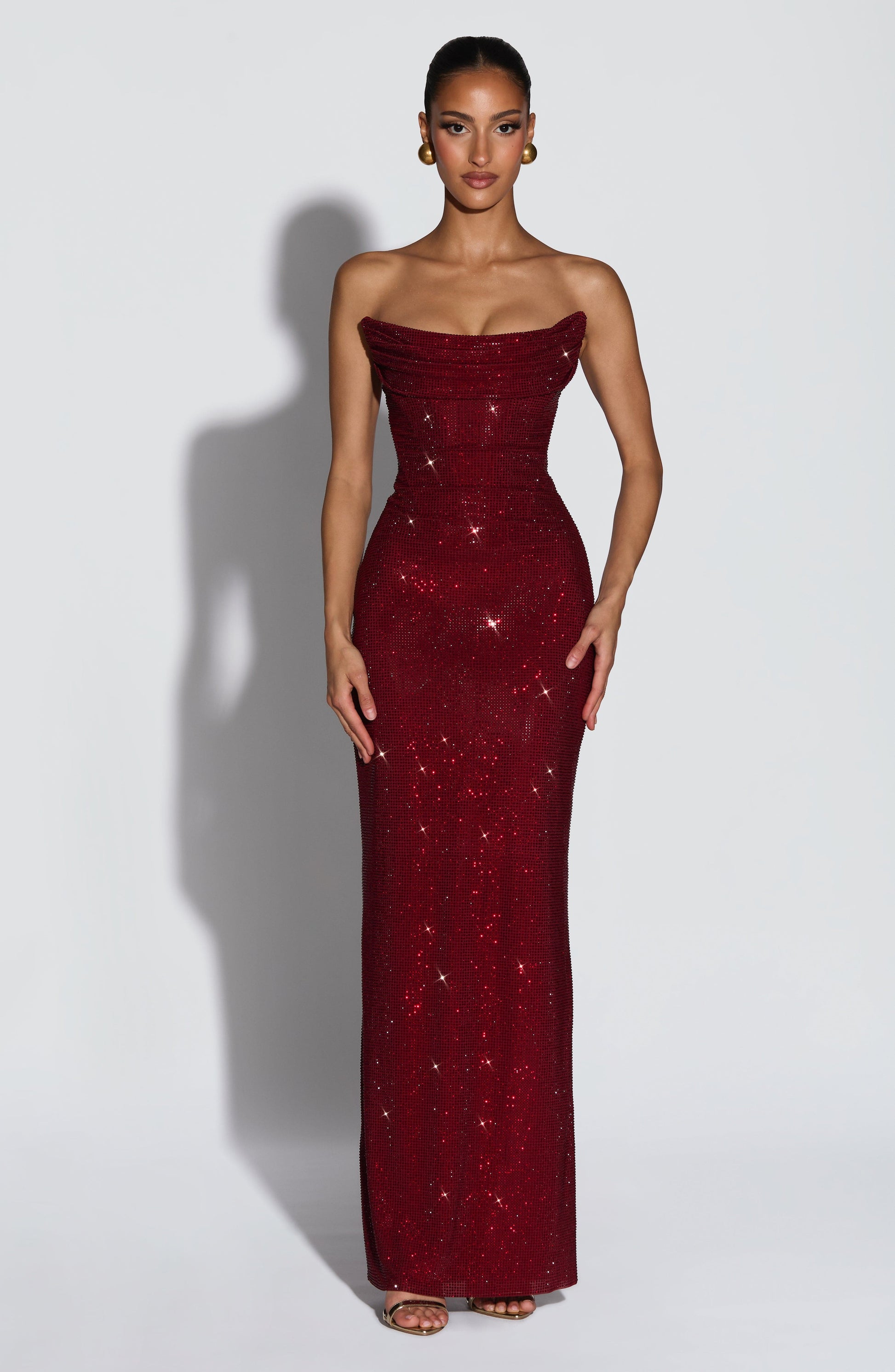 Mirabella Maxi Dress Burgundy