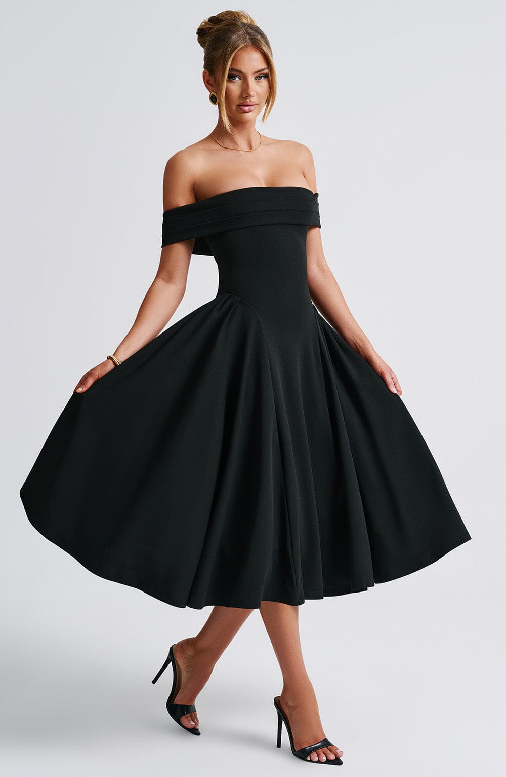 Miranda Midi Dress Black