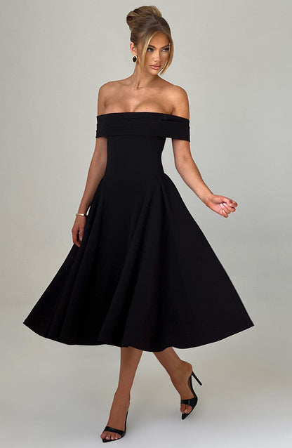 Miranda Midi Dress Black