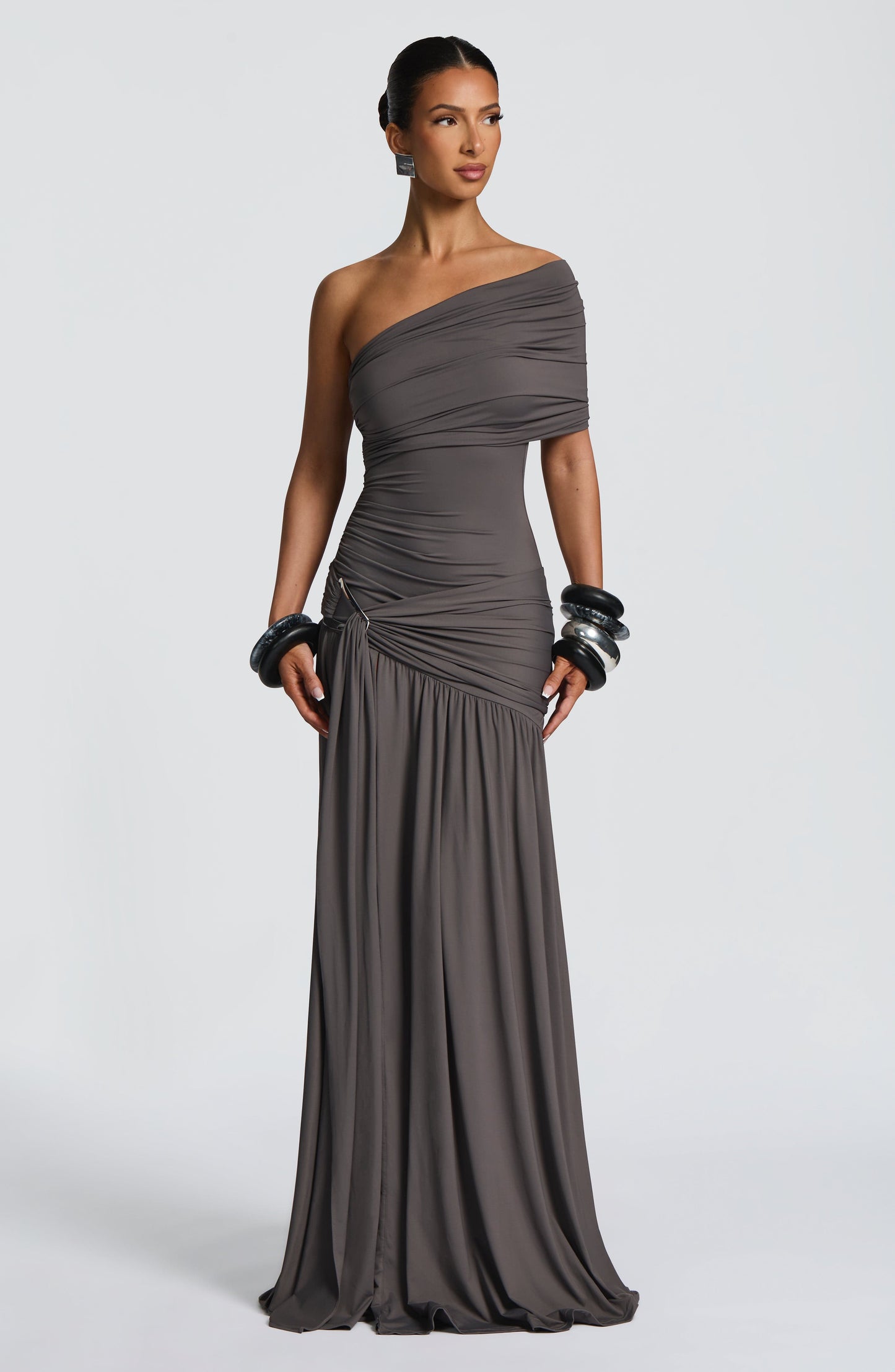 Monica Maxi Dress Charcoal