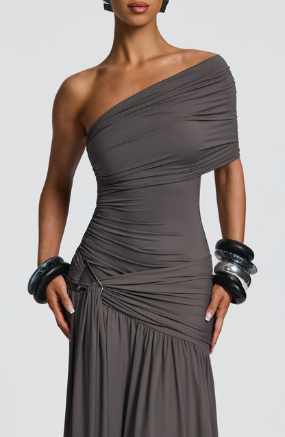 Monica Maxi Dress Charcoal
