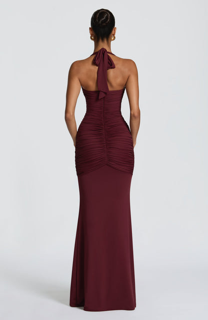 Morrigan Maxi Dress Cherry Lacquer