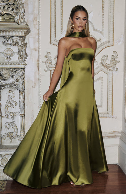 Morven Maxi Dress Deep Olive
