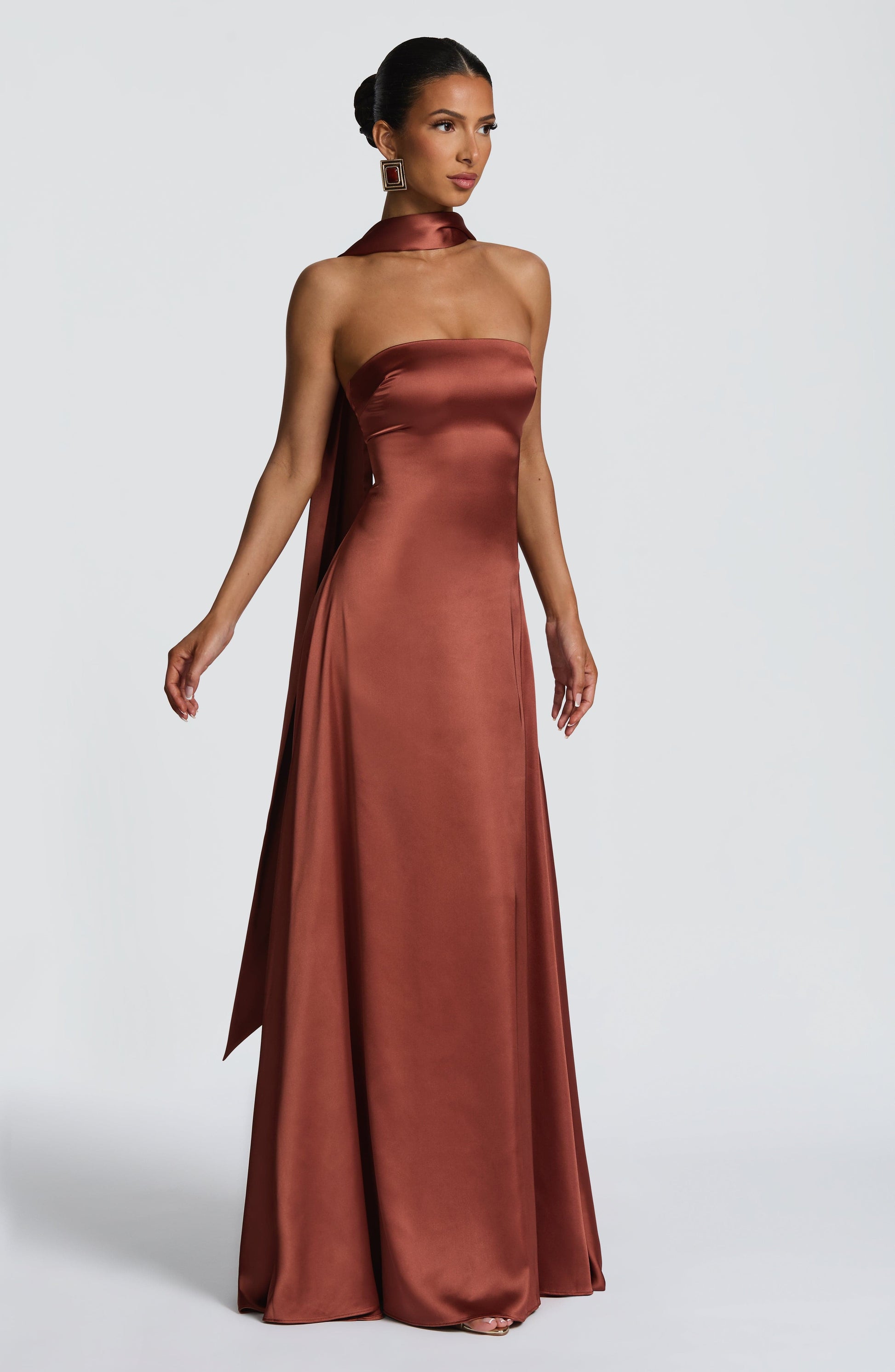 Morven Maxi Dress Rust