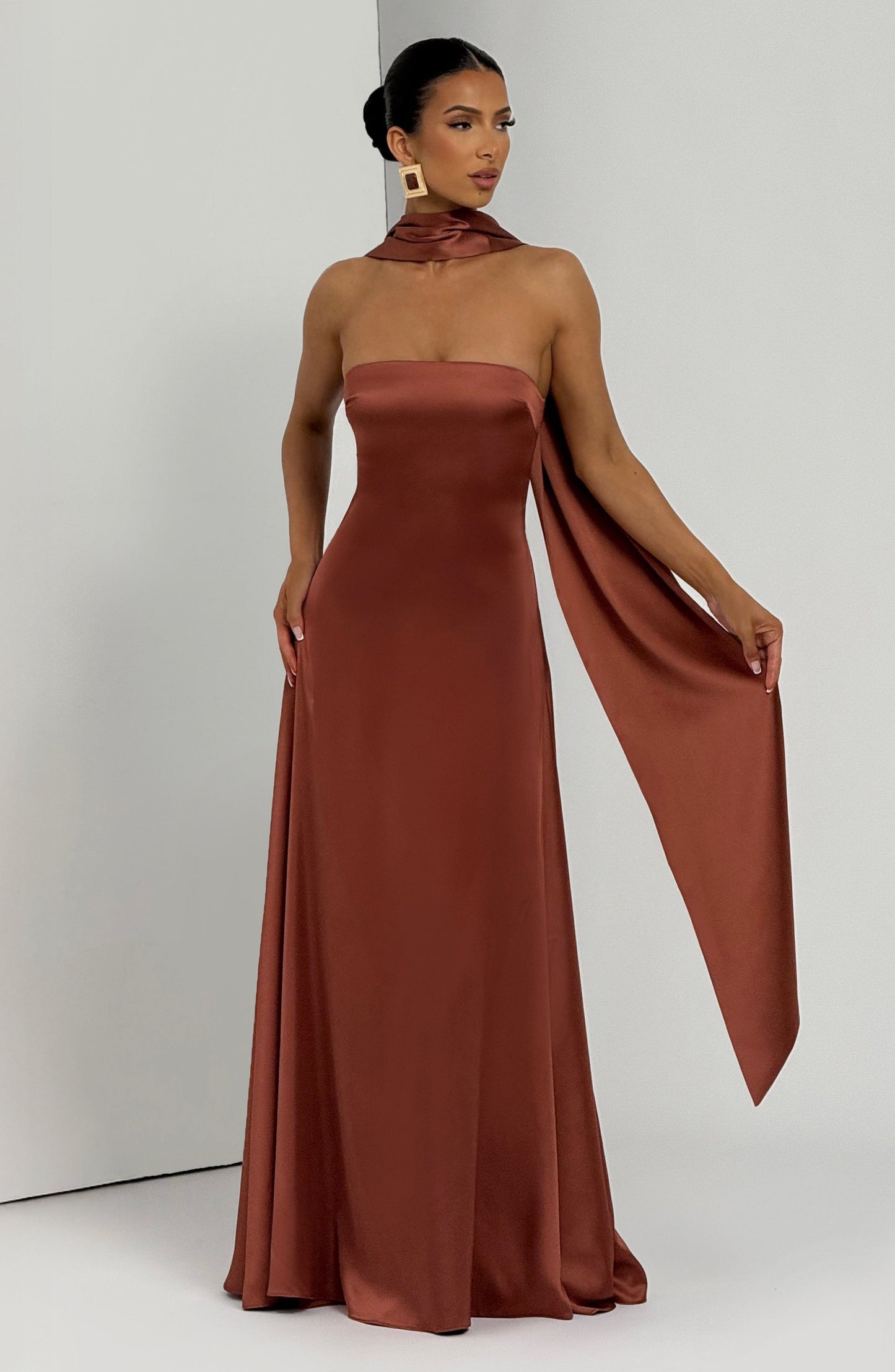 Morven Maxi Dress Rust