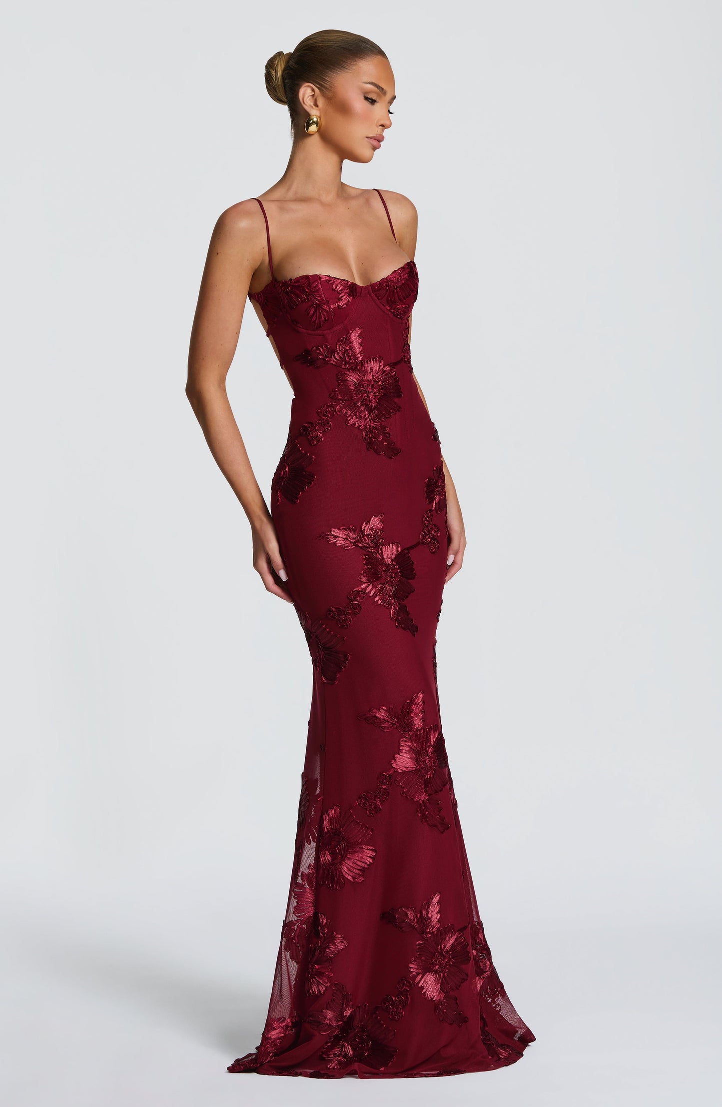 Nefertiti Maxi Dress Burgundy