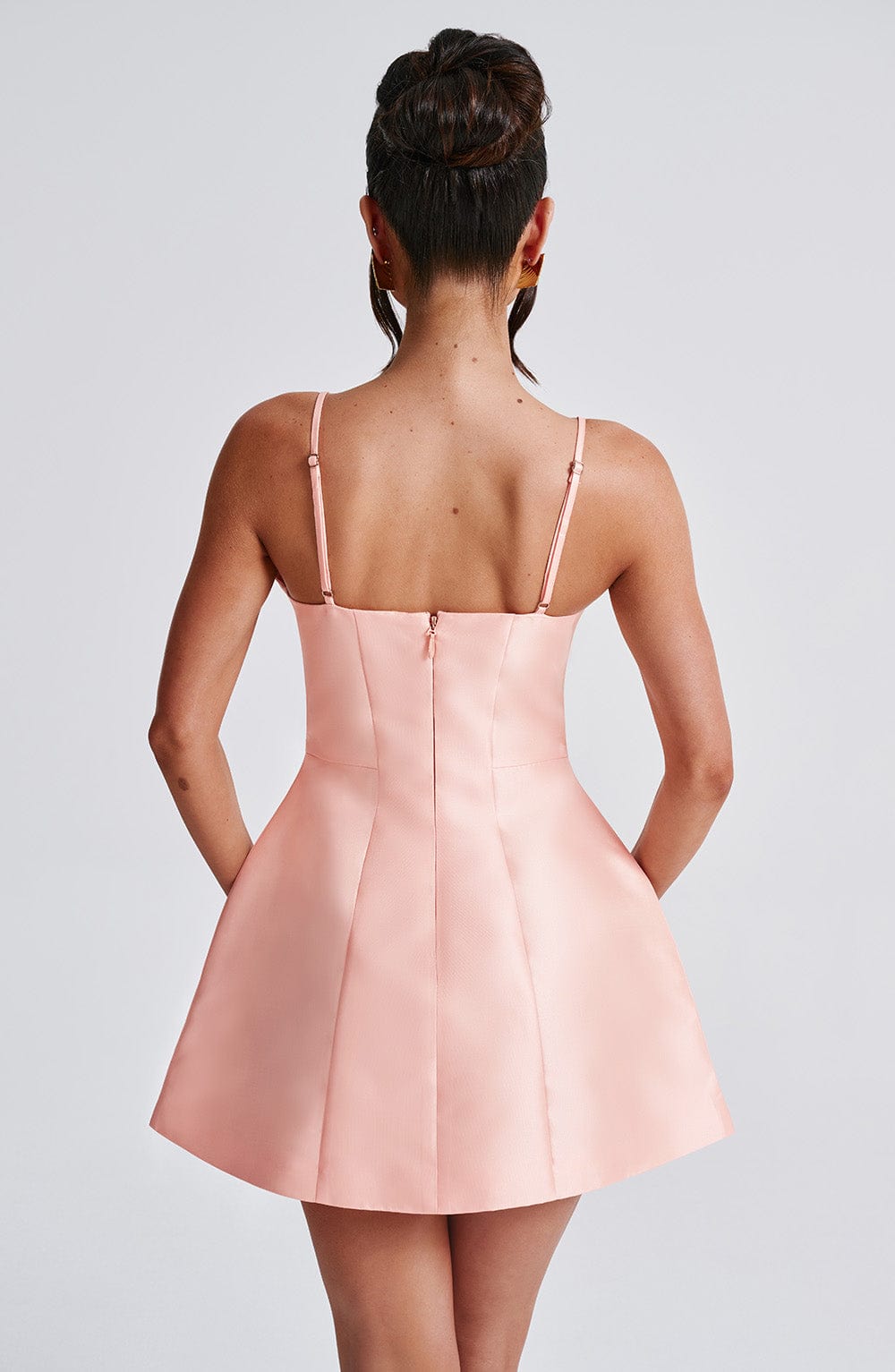 Nicole Mini Dress Peach