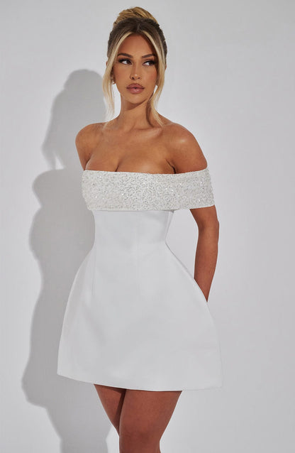 Noelle Mini Dress Ivory