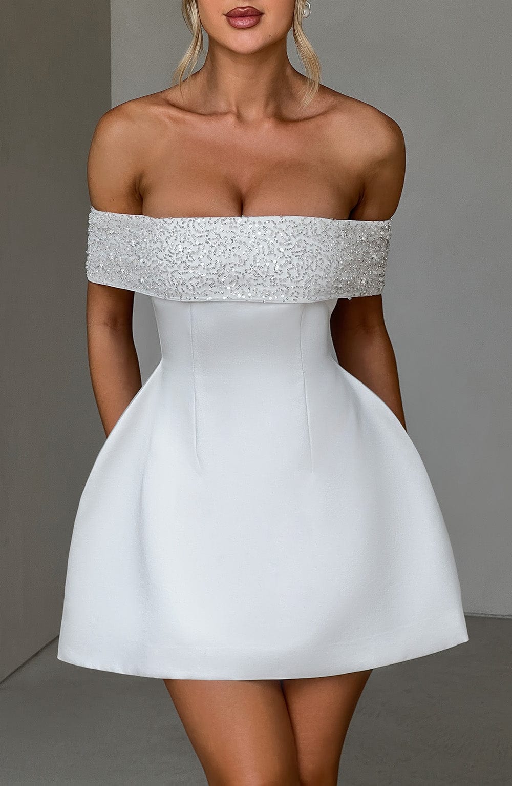 Noelle Mini Dress Ivory