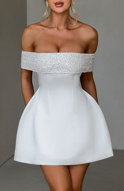 Noelle Mini Dress Ivory
