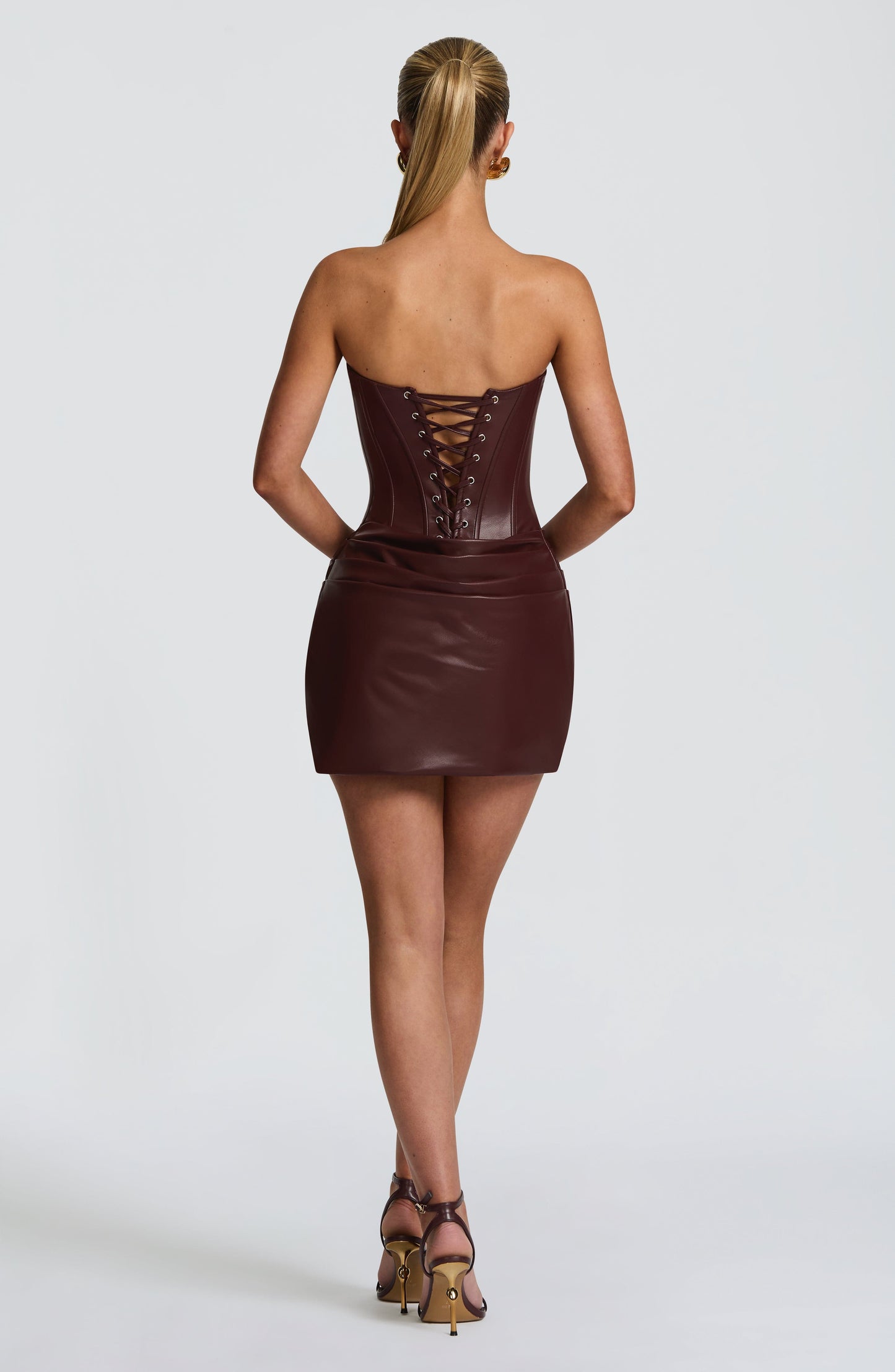 Palmer Mini Dress Burgundy