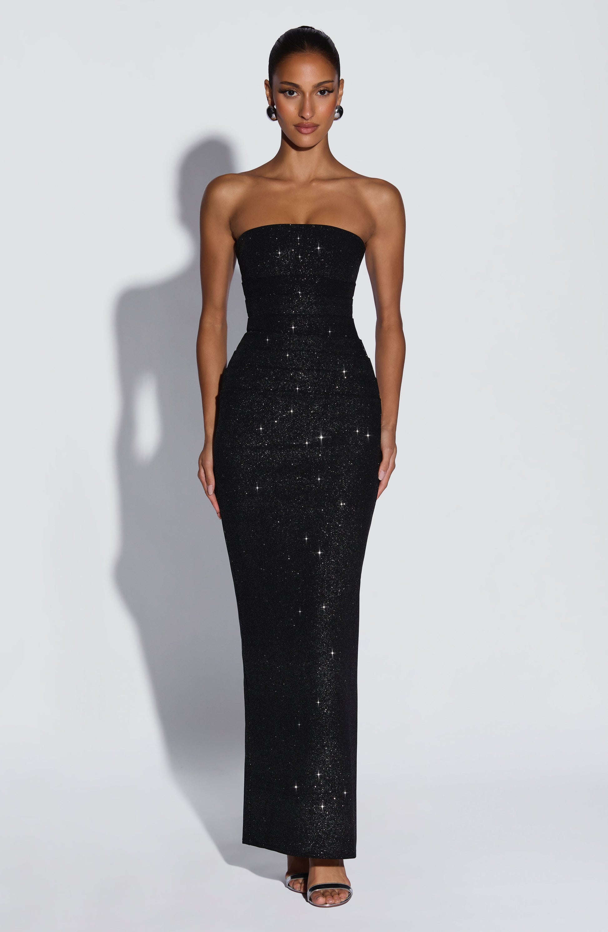 Pandra Maxi Dress Black Sparkle