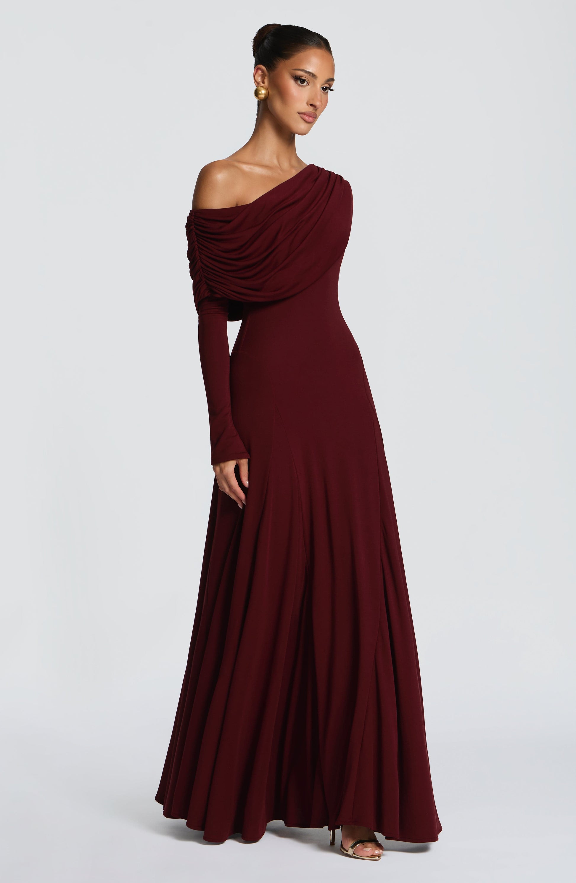 Rafaela Maxi Dress Cherry Lacquer