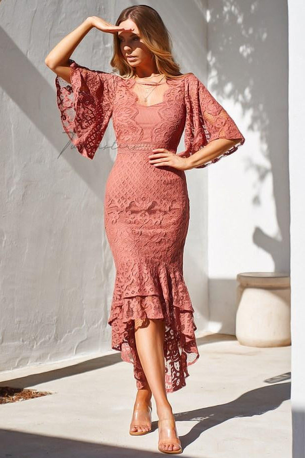 Reyna Dress Mauve