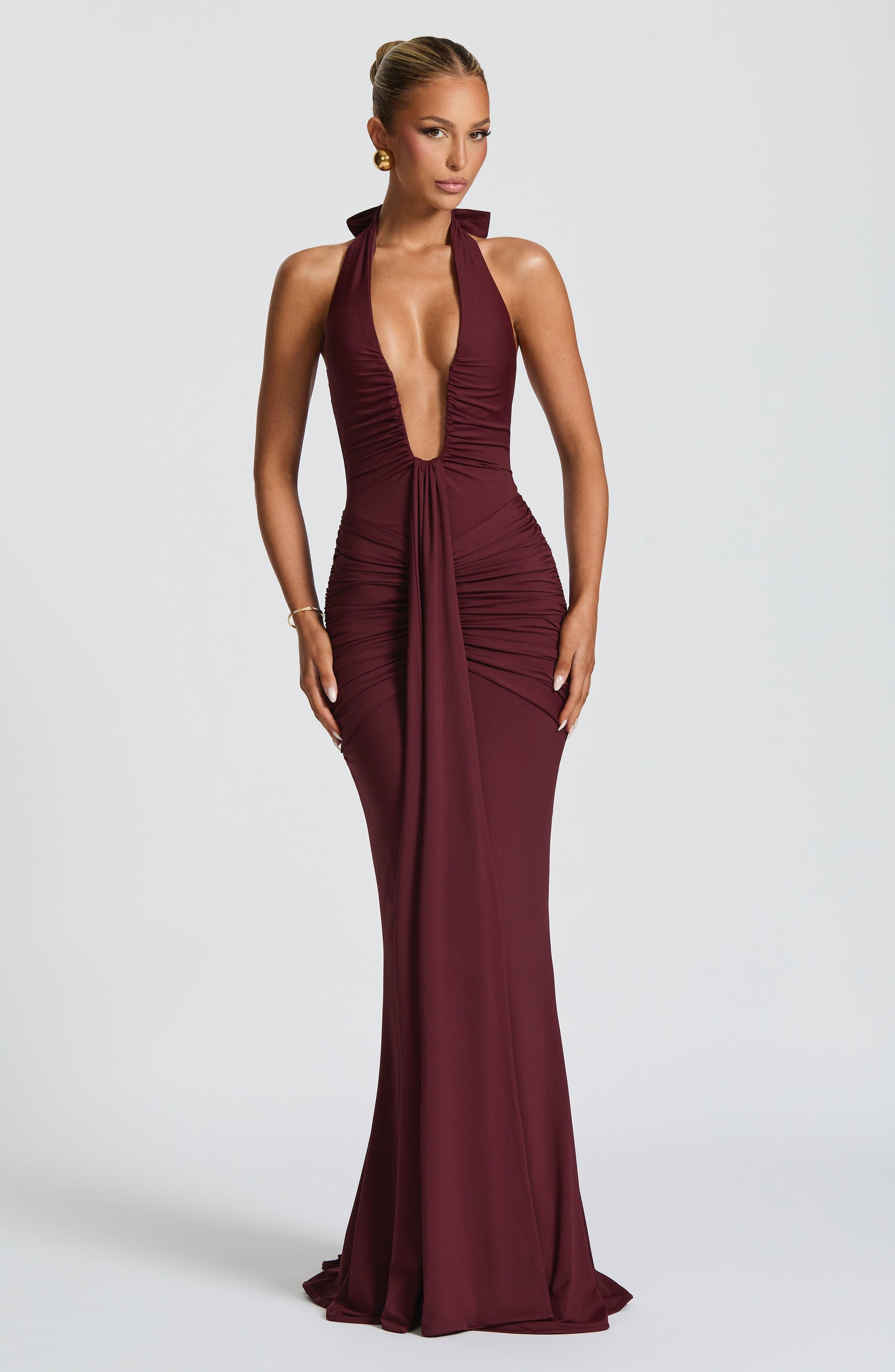 Rosetta Maxi Dress Cherry Lacquer
