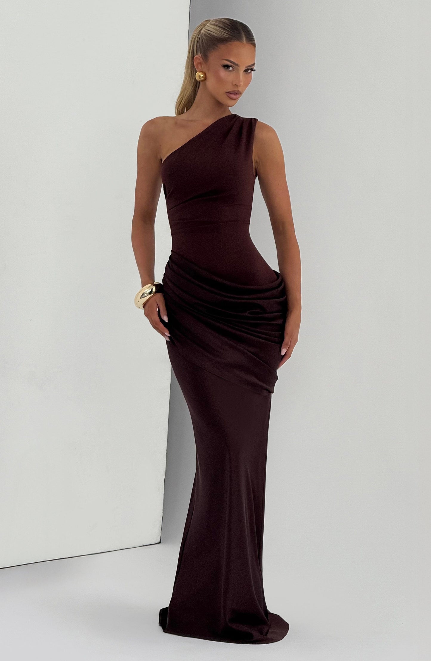 Sadona Maxi Dress Plum Brown