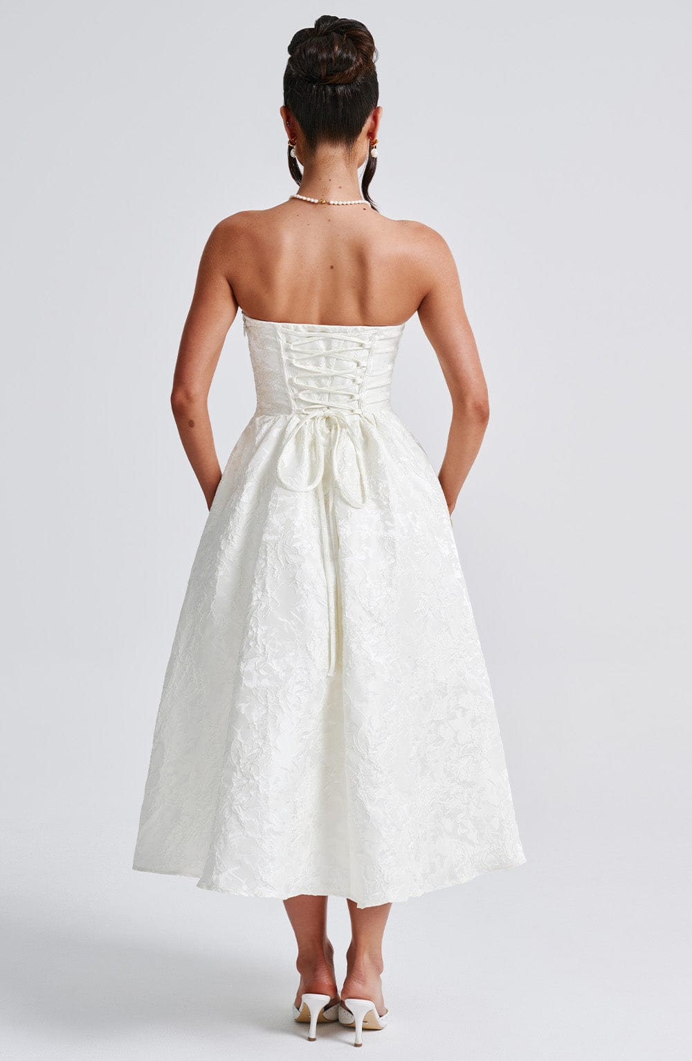 Saoirse Midi Dress Ivory