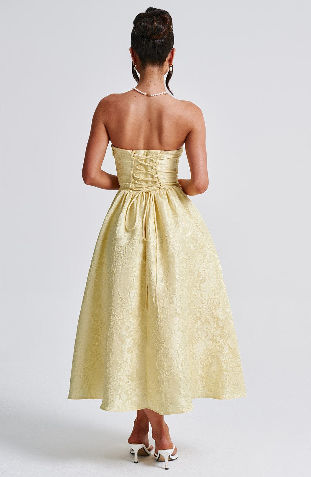 Saoirse Midi Dress Lemon