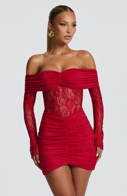 Sauline Mini Dress Red