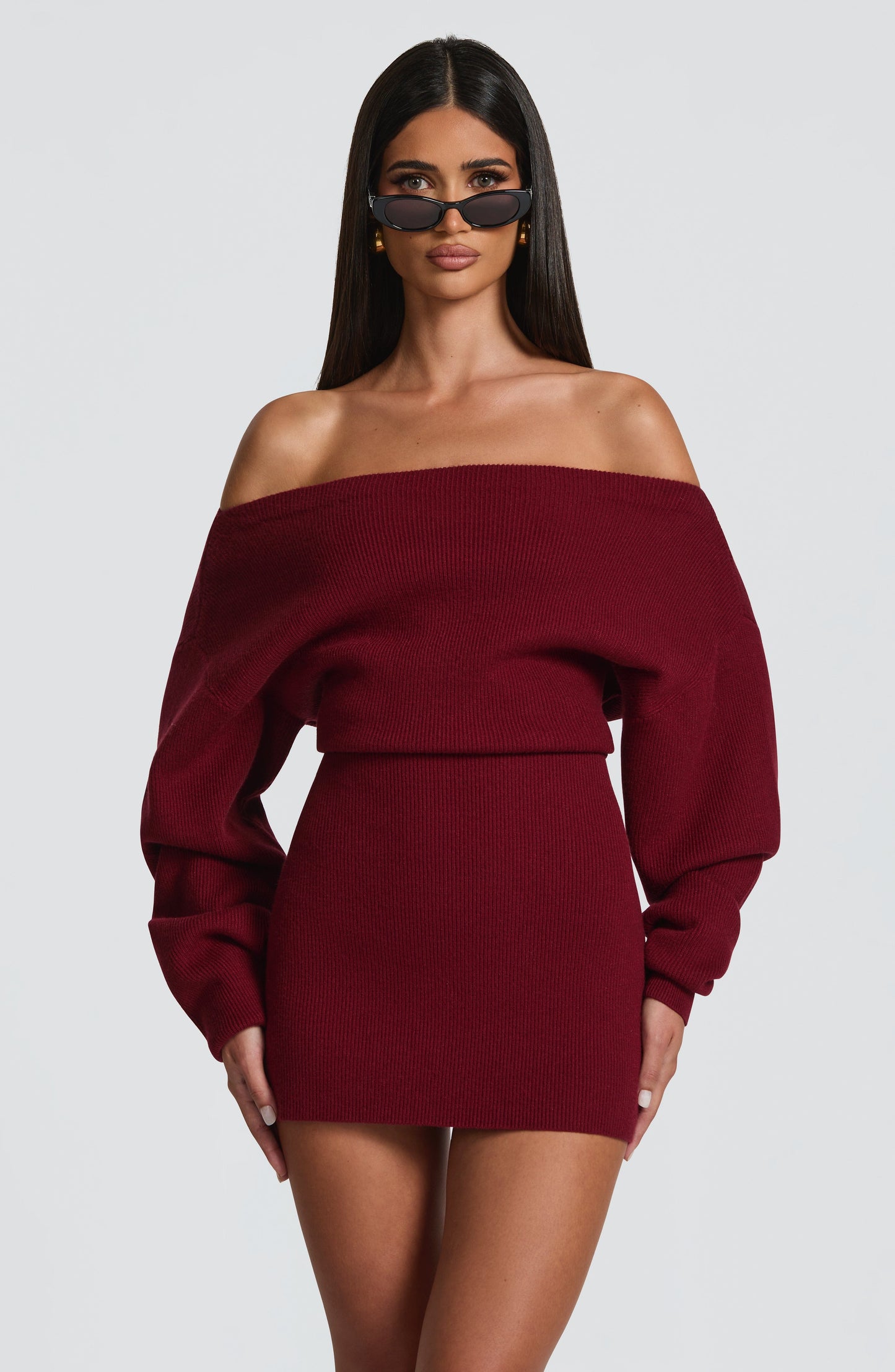 Sawyer Mini Dress Burgundy