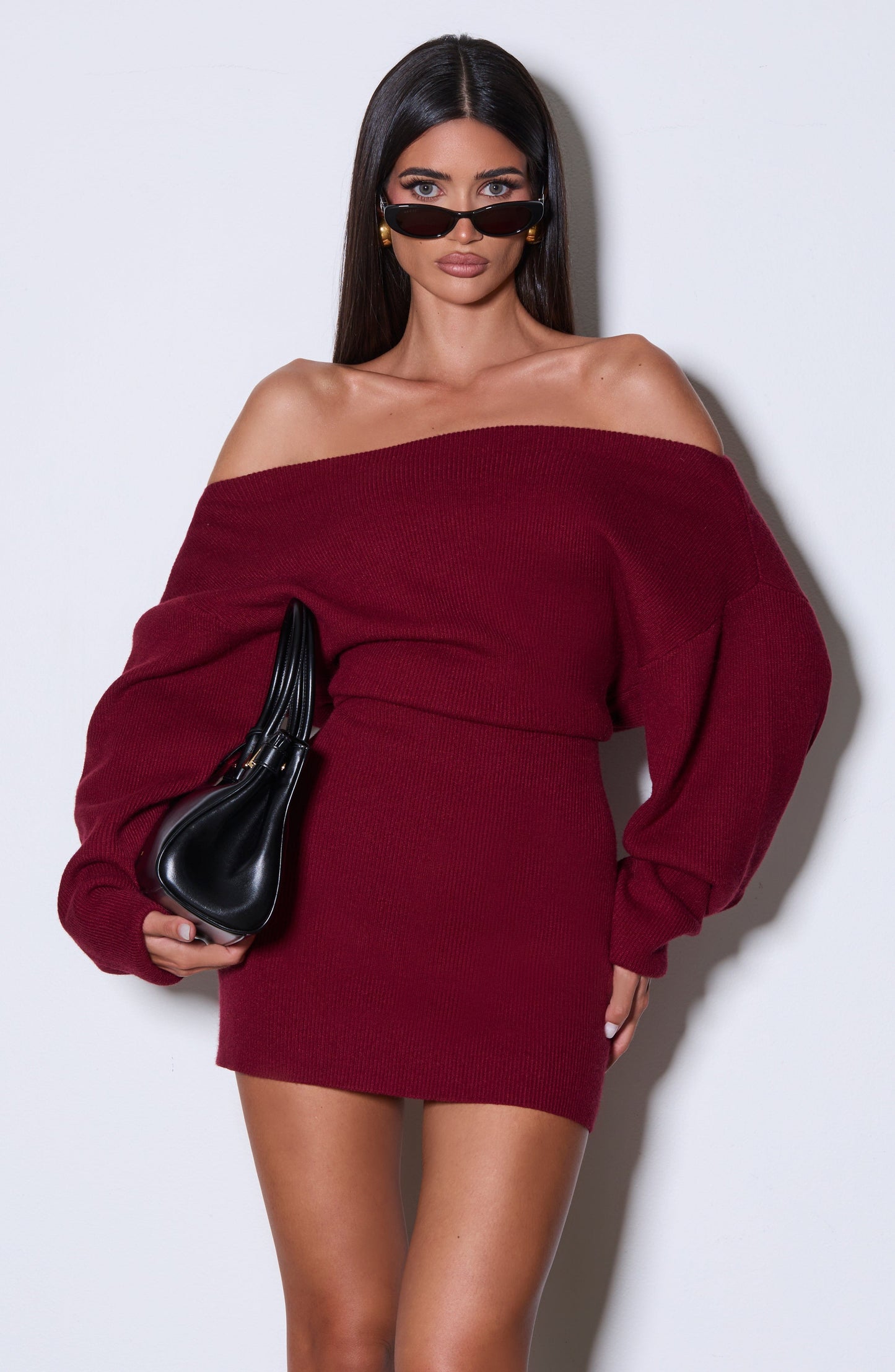 Sawyer Mini Dress Burgundy