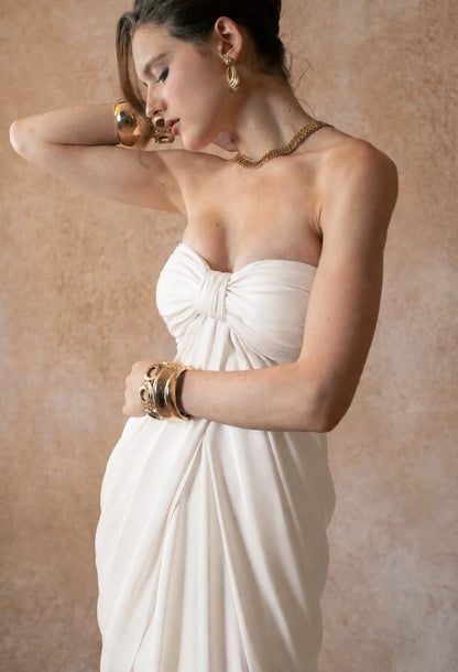 Clarinda Strapless Bridal Gown Ivory