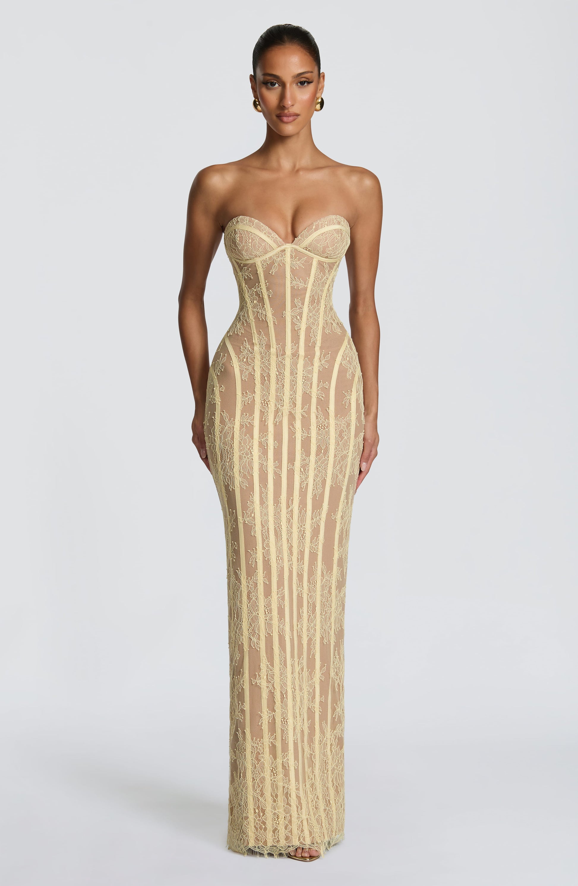 Sian Maxi Dress Lemon