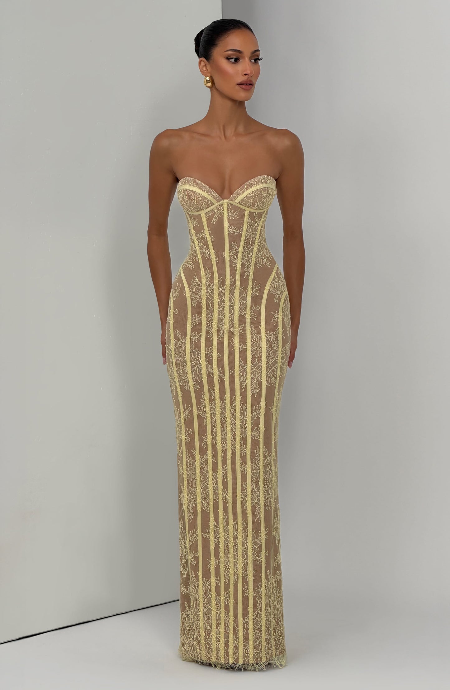 Sian Maxi Dress Lemon