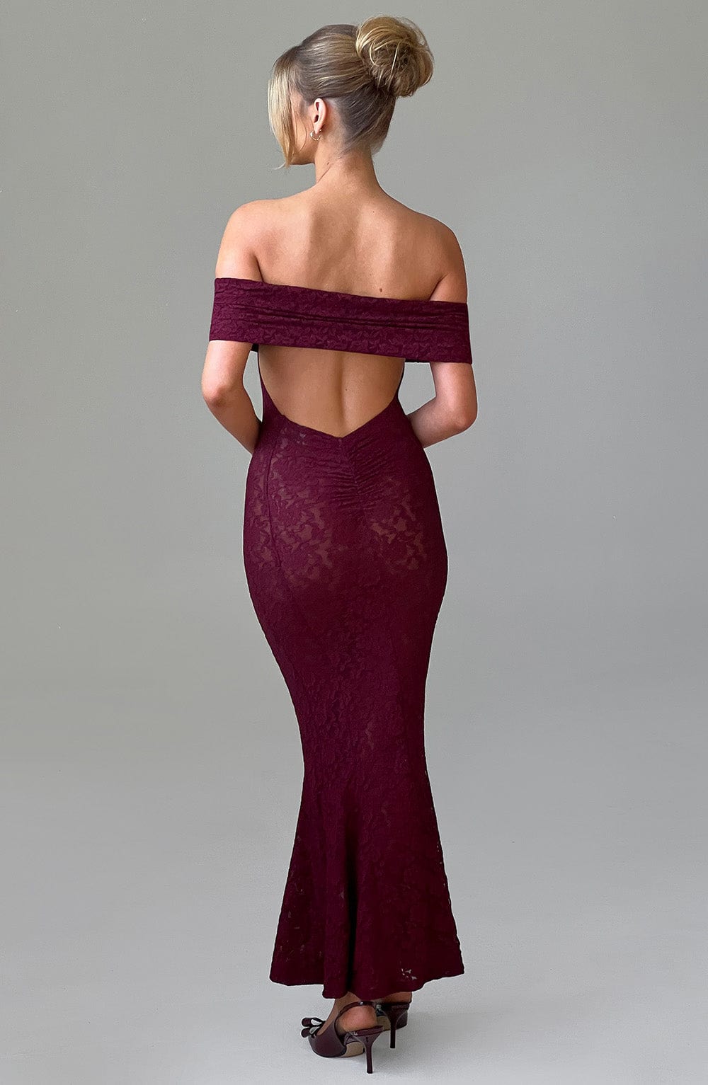 Stephanie Maxi Dress Burgundy