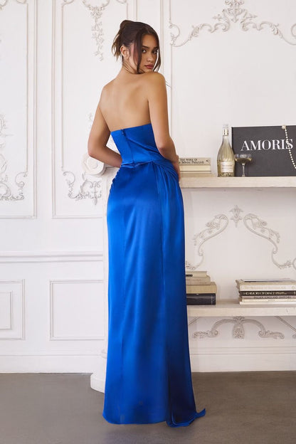 Greyson Gown Strapless Satin Dress
