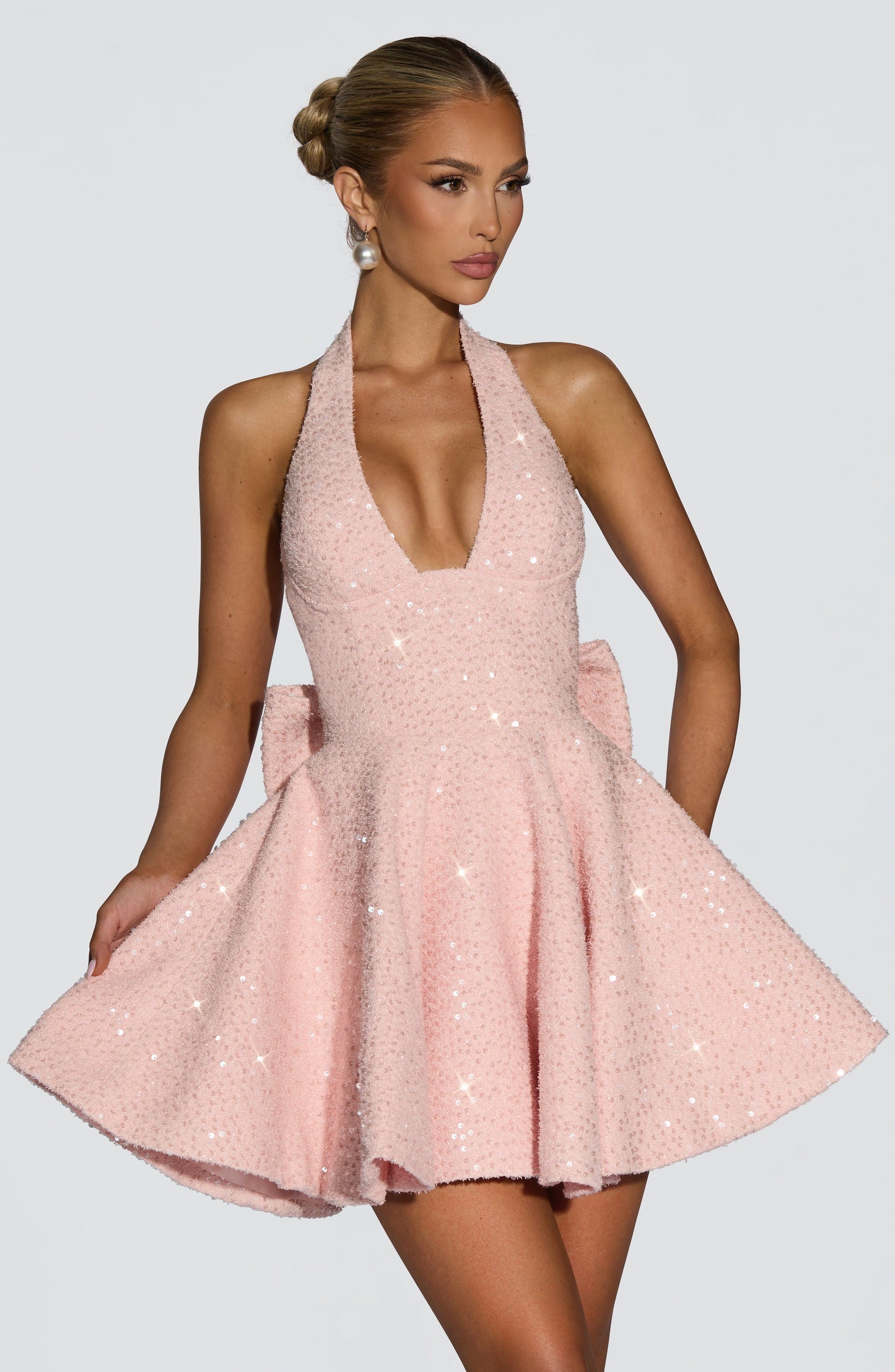 Talara Mini Dress Blush