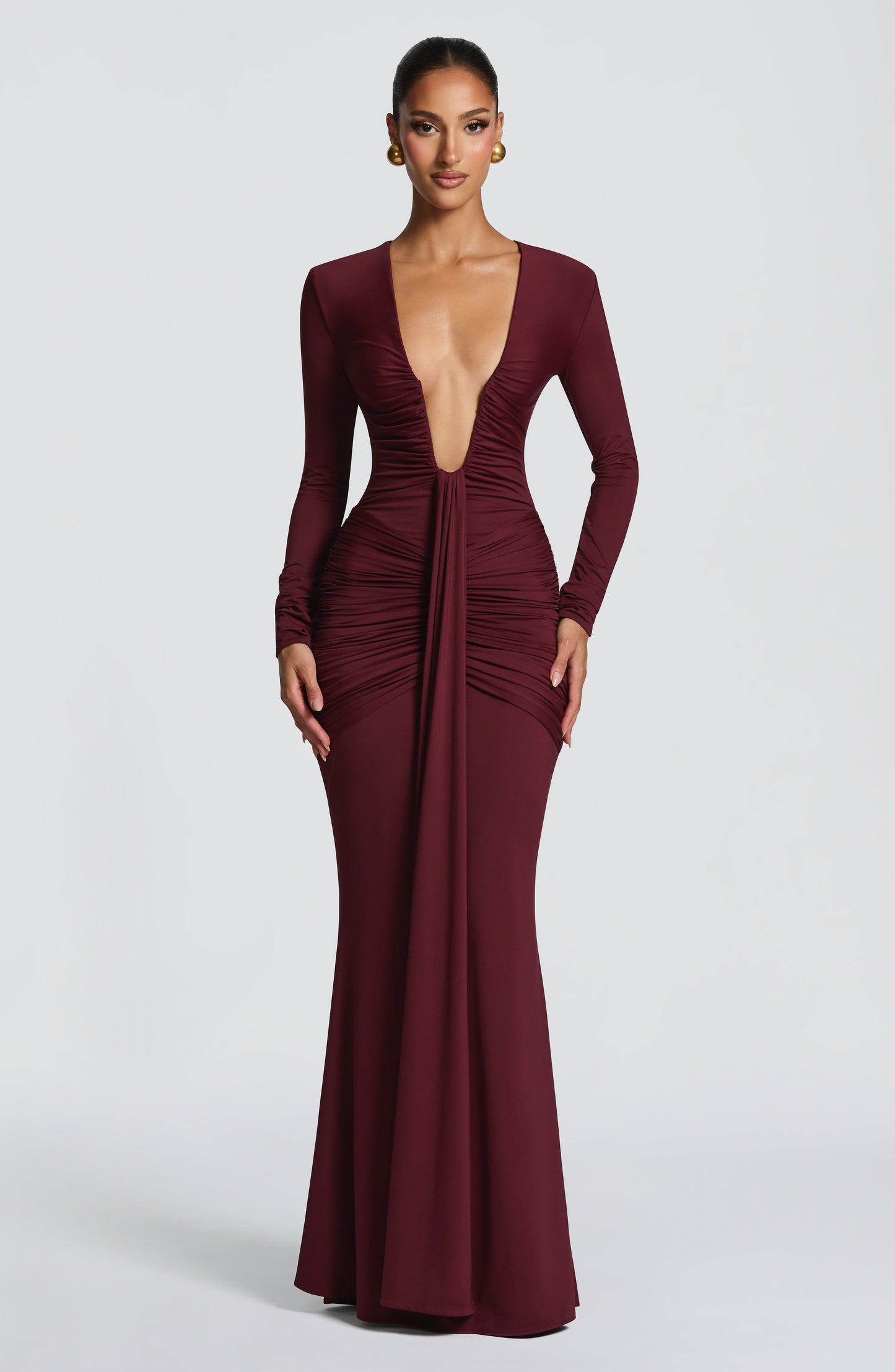 Tara Maxi Dress Cherry Lacquer