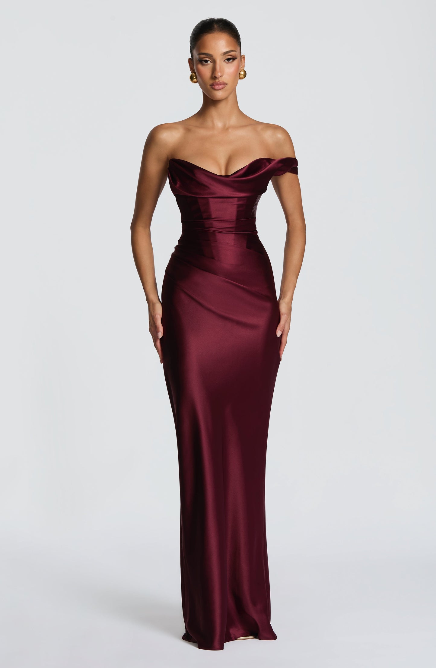 Thalassa Maxi Dress Cherry Lacquer