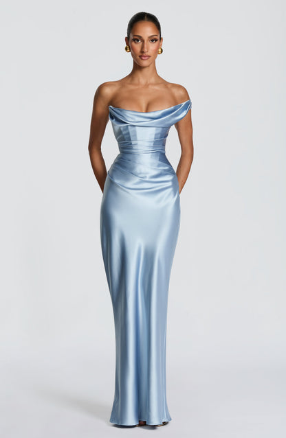 Thalassa Maxi Dress Glacier Blue