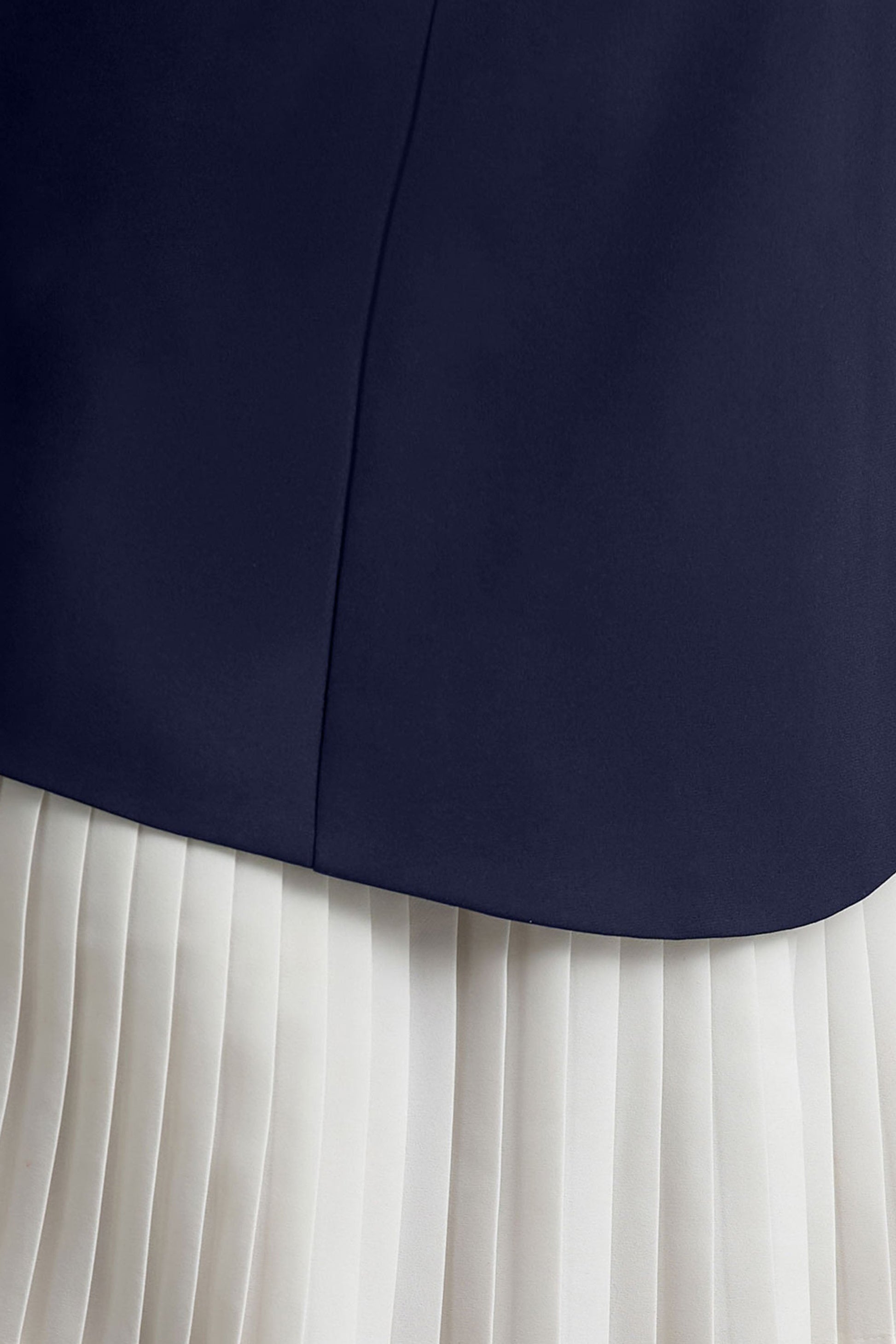 Lysette | Navy Sweetheart Long-Sleeve Stretch Mini Dress