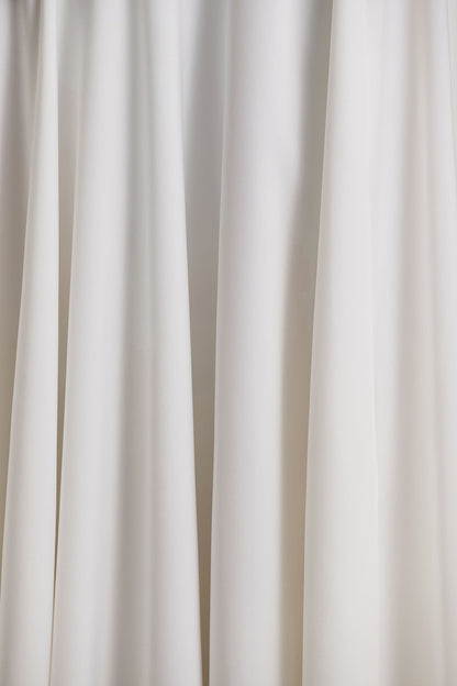 Caty | Black And White Long-Sleeved Maxi Dress With Asymmetric Drop-Waist