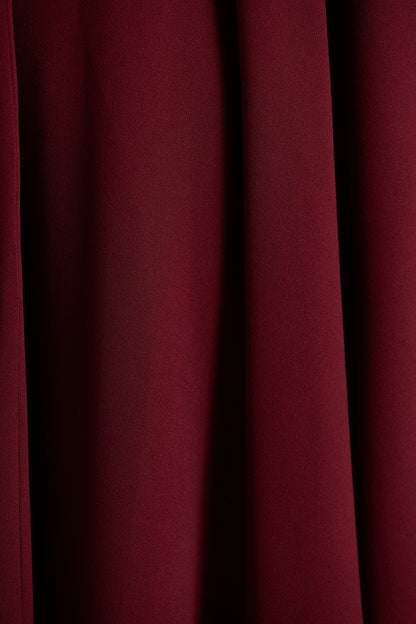 Scarlett | Burgundy Square-Neck Maxi Dress