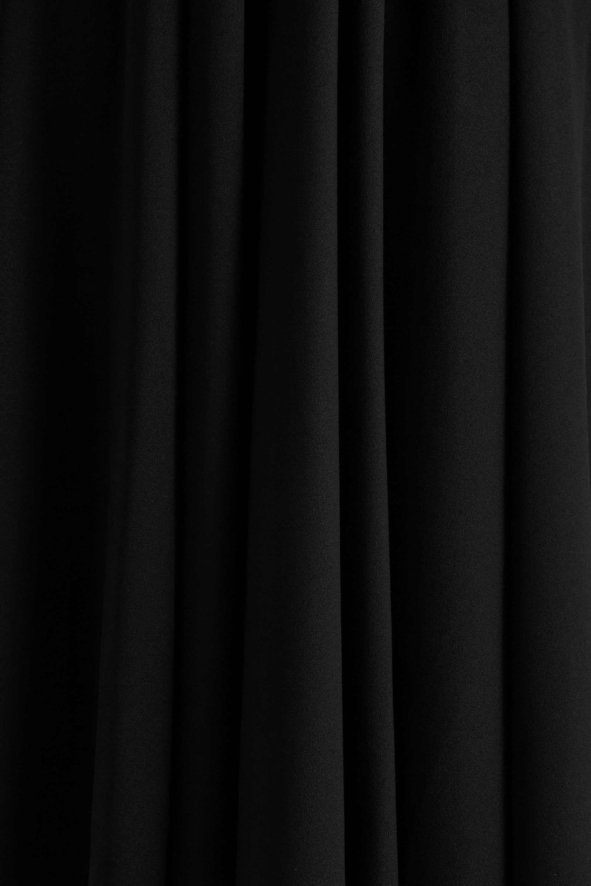 Alison | Black Square-Neck A- Midi Dress