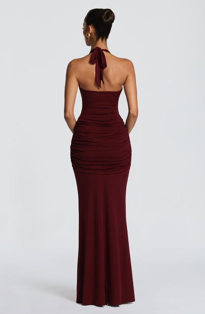 Veneda Maxi Dress Cherry Lacquer