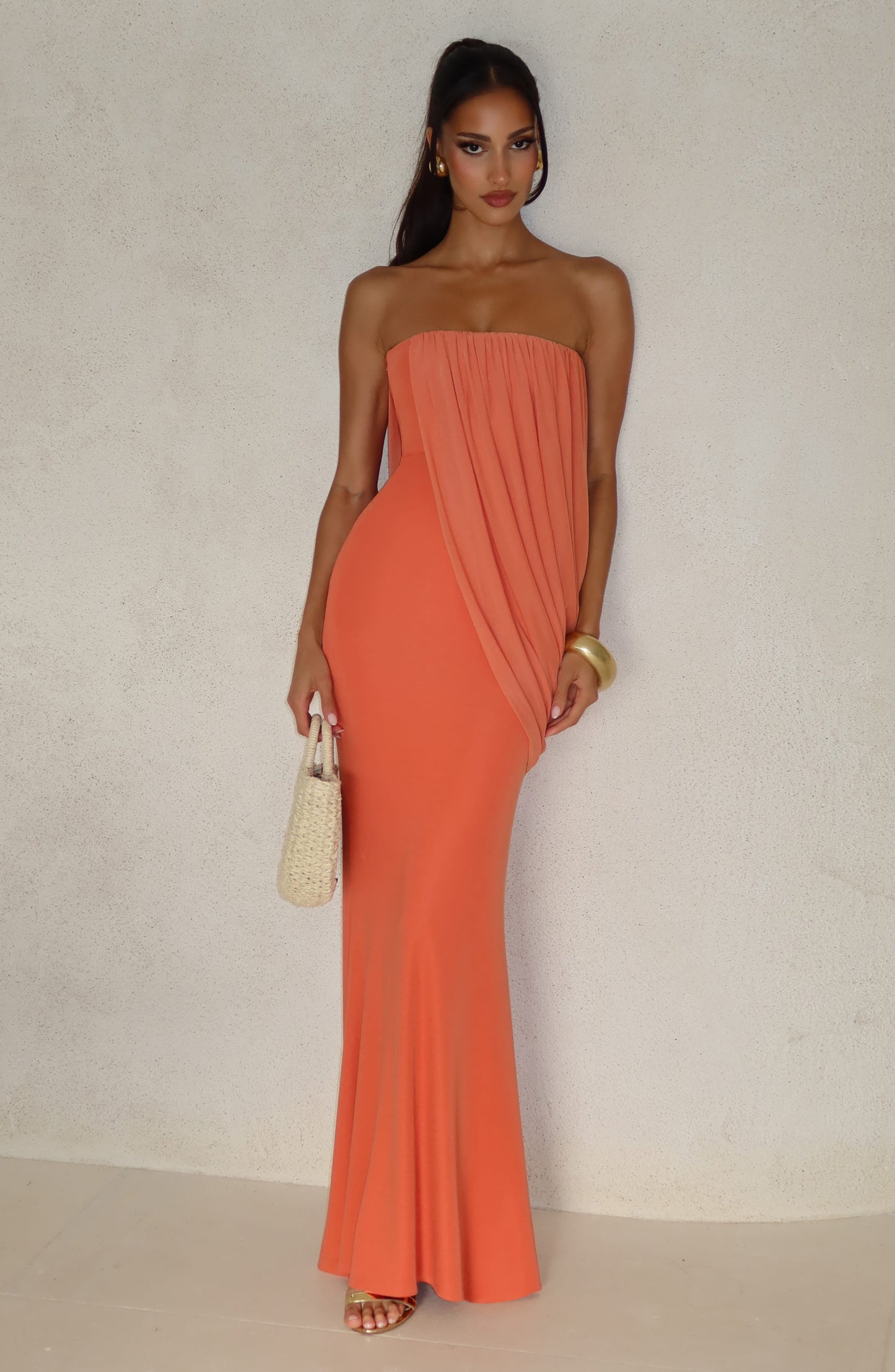 Vienna Maxi Dress Burnt Orange