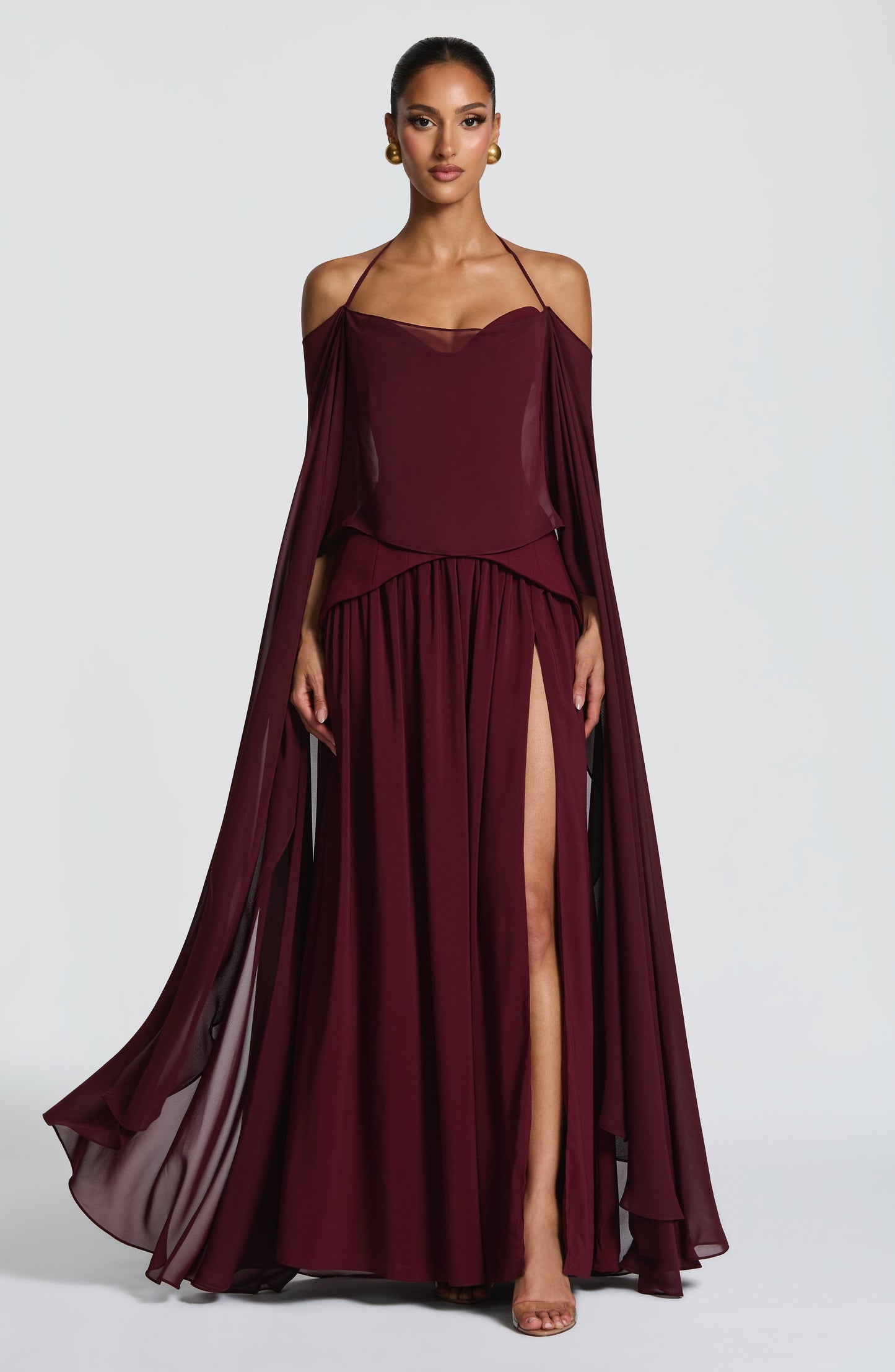 Vietta Maxi Dress Cherry Lacquer