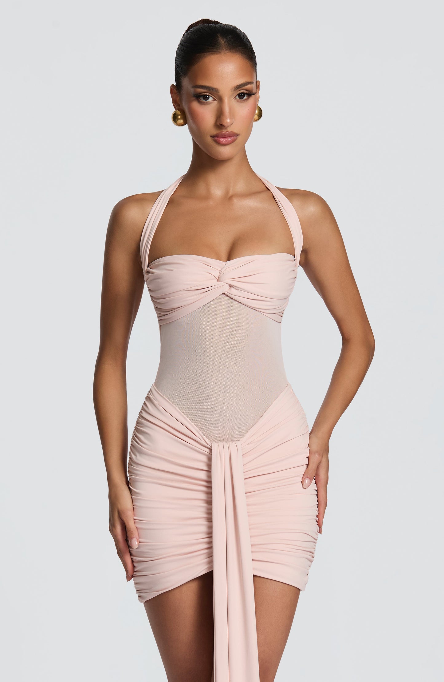 Vixen Mini Dress Soft Blush