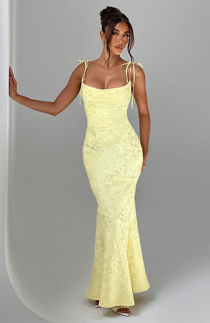 Whitney Maxi Dress Lemon