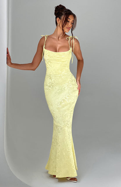 Whitney Maxi Dress Lemon