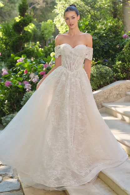 WL090 Audrey Lace Ball Gown Andrea & Leo