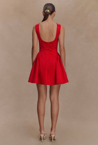 Yalina Mini Dress Red